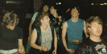 Pete, Jeff, Mike, Doug & Jackie at the Green Man in '89