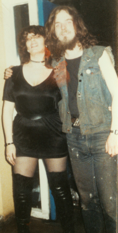 Bill and I as students, at QMC's Rock Soc. An ancient photo!